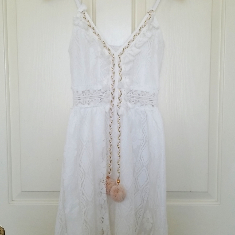 Beachy Boho Maxi Lace Dress - Picture 6 of 8